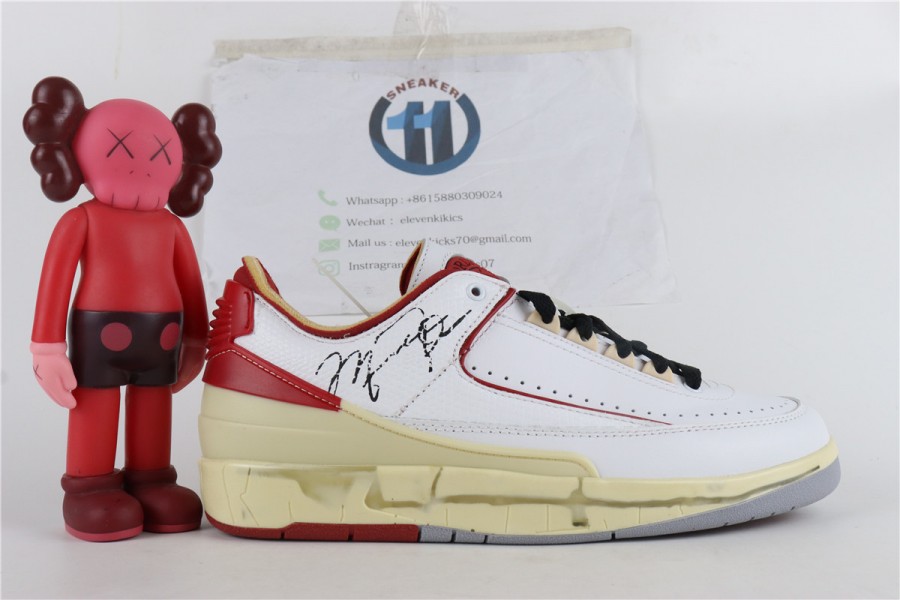Off-White X Air Jordan 2 Low White Red