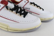 Off-White X Air Jordan 2 Low White Red