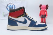 Jordan 1 Retro High Union Los Angeles Blue Toe