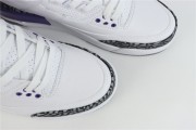 Air Jordan 3 White Black Dark Iris Cement Grey