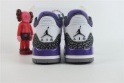 Air Jordan 3 White Black Dark Iris Cement Grey