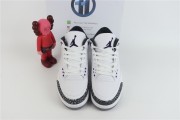 Air Jordan 3 White Black Dark Iris Cement Grey