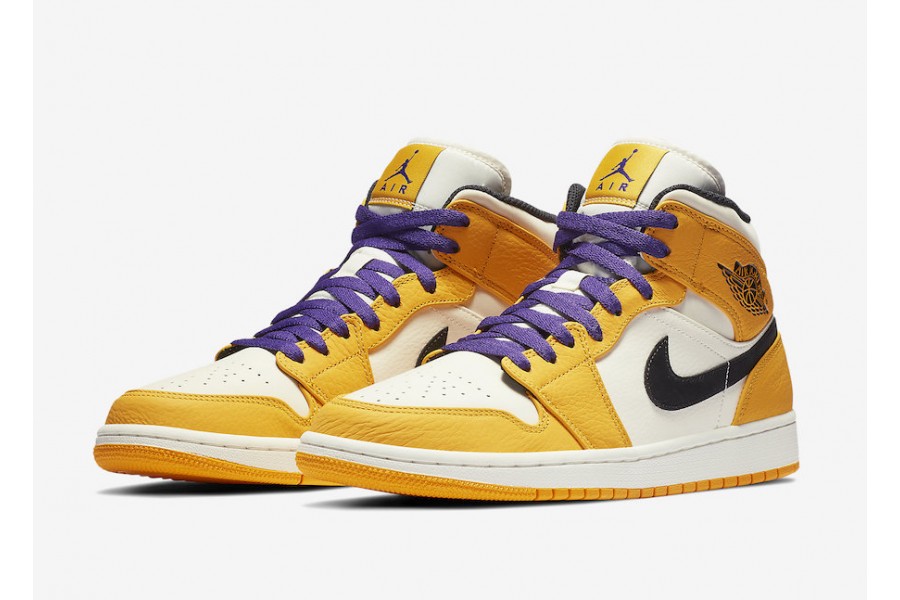 Jordan 1 Mid SE Lakers