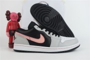 Air Jordan 1 Low White Grey Black Pink