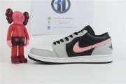 Air Jordan 1 Low White Grey Black Pink