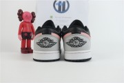 Air Jordan 1 Low White Grey Black Pink
