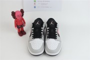 Air Jordan 1 Low White Grey Black Pink