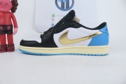 Jordan 1 Retro Low OG Black Dark Powder Blue