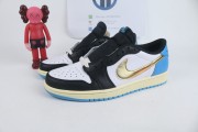 Jordan 1 Retro Low OG Black Dark Powder Blue