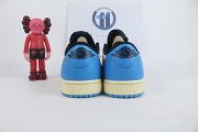 Jordan 1 Retro Low OG Black Dark Powder Blue