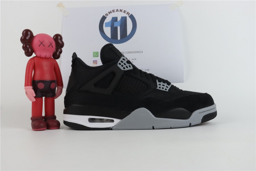 Air Jordan 4 Black Canvas