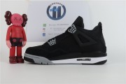 Air Jordan 4 Black Canvas