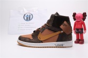 Louis Vuitton off-white air Jordan 1 mid