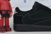 Travis Scott x Air Jordan 1 Low Phantom Black With new box