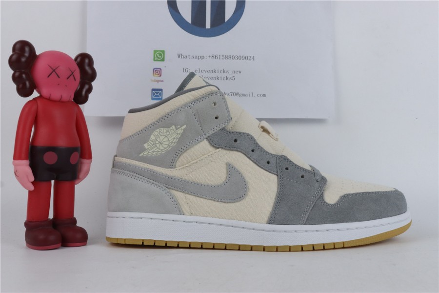 Jordan 1 Mid SE Coconut Milk Particle Grey