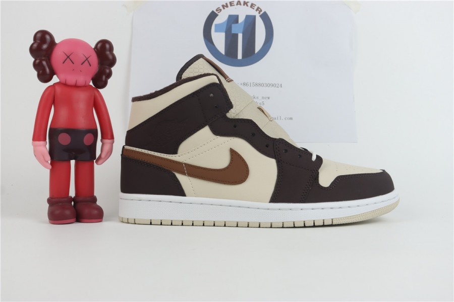 Jordan 1 Mid SE Brown Basalt Oatmeal