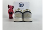 Jordan 1 Low Beaded Swoosh
