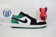 Jordan 1 Low White Black Mystic Green