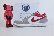 Jordan 1 Low SE Light Smoke Grey Gym Red