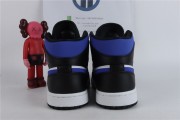 Jordan 1 Mid White Black Racer Blue