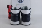 Jordan 1 Mid White Metallic Gold Obsidian