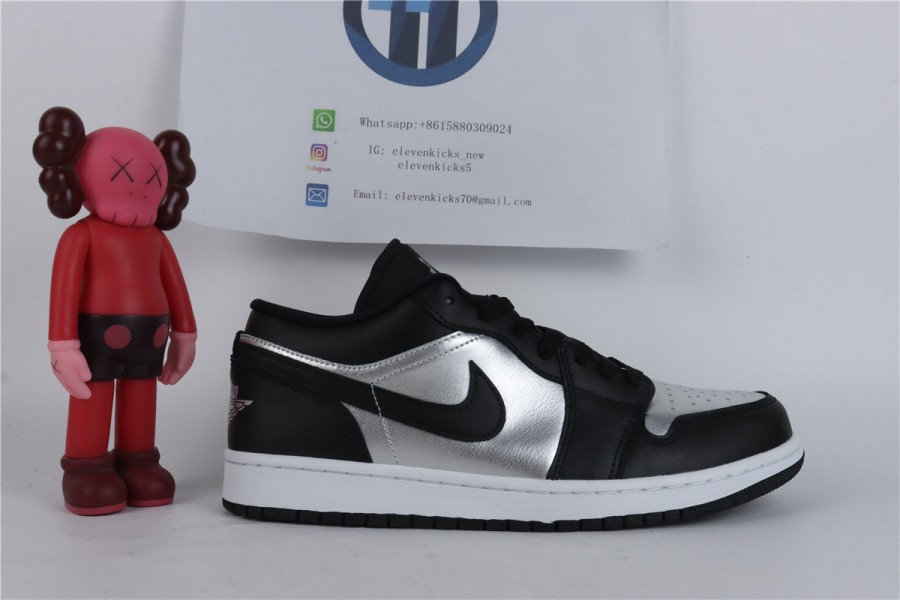 Jordan 1 Low SE Black Metallic Silver