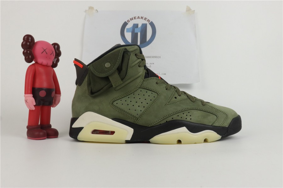 air jordan 6 travis scott olive green