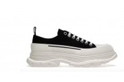 Alexander McQueen Tread Slick Low Lace Up Black White FW21