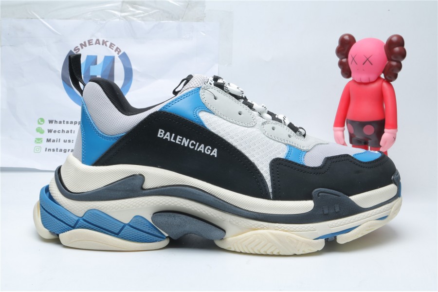 Balenciaga Triple S Blue And Black