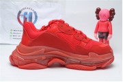 Balenciaga Triple S Clear Sole Red