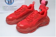 Balenciaga Triple S Clear Sole Red