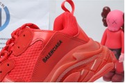 Balenciaga Triple S Clear Sole Red