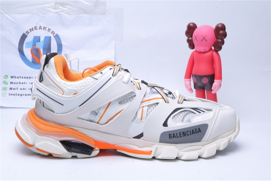 Balenciag Track White Orange