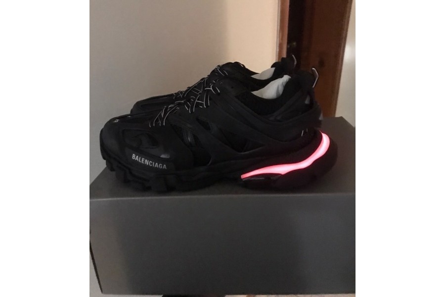 Black Balenciaga Sneakers Light Up