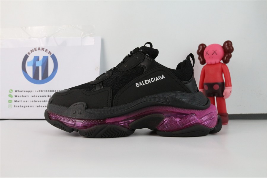 Balenciaga Triple S Clear Sole Neon Pink