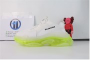 Balenciaga Triple S Clear Sole White Fluo Yellow