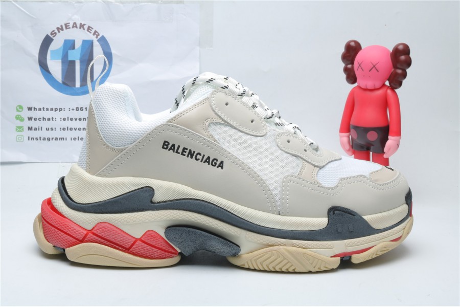 Balenciaga Triple S White Red