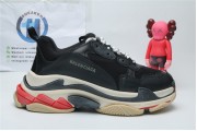 Balenciage Triple S Black White Red