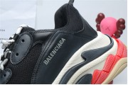 Balenciage Triple S Black White Red
