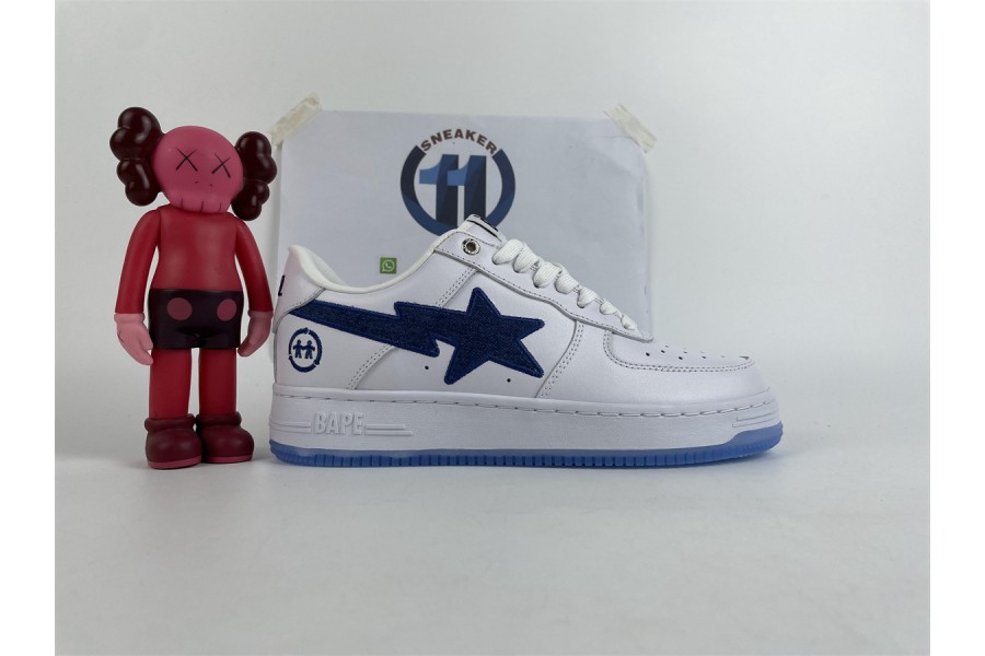 BAPE STA Low White