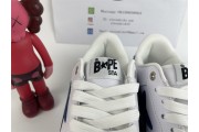 BAPE STA Low White