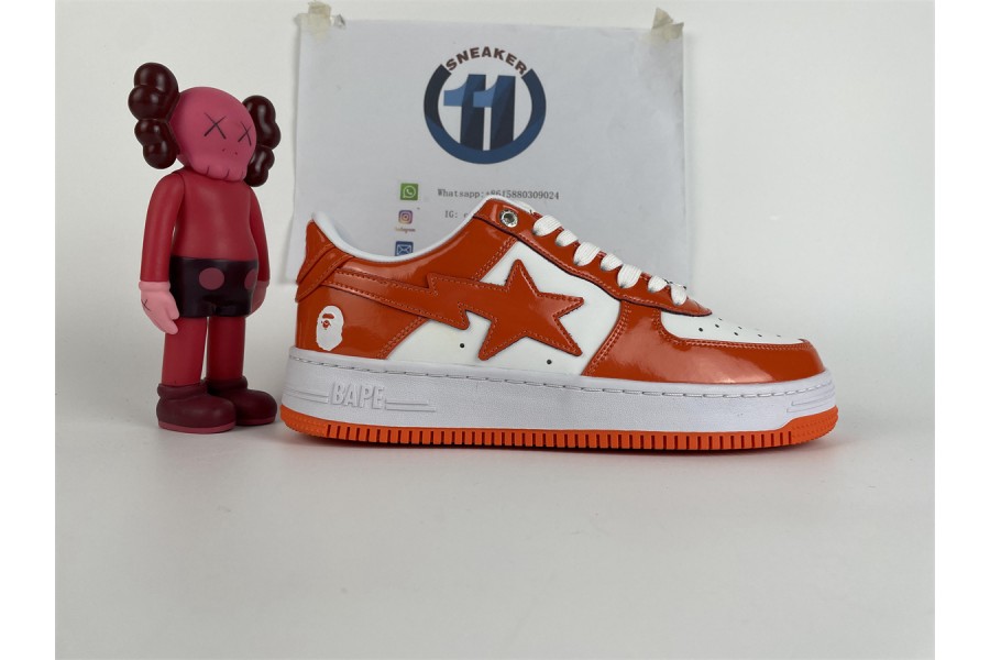 A Bathing Ape Bape Sta Low Orange