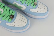 White & Blue Sk8 Sta Low Top Sneakers