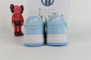 White & Blue Sk8 Sta Low Top Sneakers