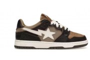 A Bathing Ape Bape SK8 Sta Brown Ivory