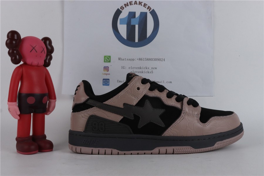 A Bathing Ape Bape SK8 Sta Dirty Pink Black