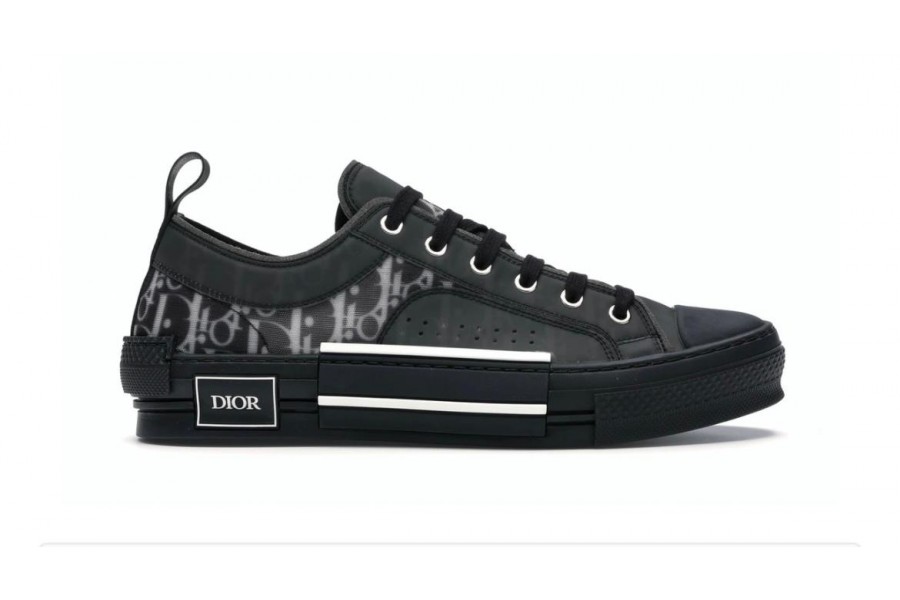 Dior B23 Low Canvas Oblique Black