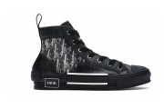 Dior B23 High Top Canvas Oblique Black
