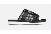 DIOR ALPHA SANDAL Beige and Black Dior Oblique Jacquard