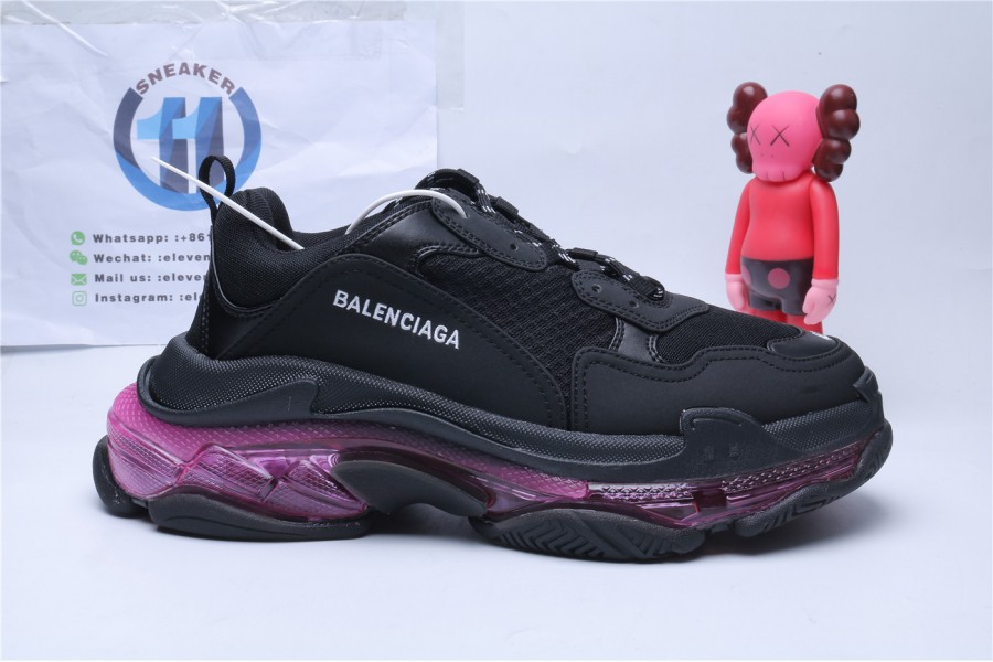 Balenciaga Triple S Clear Sole Neon Pink